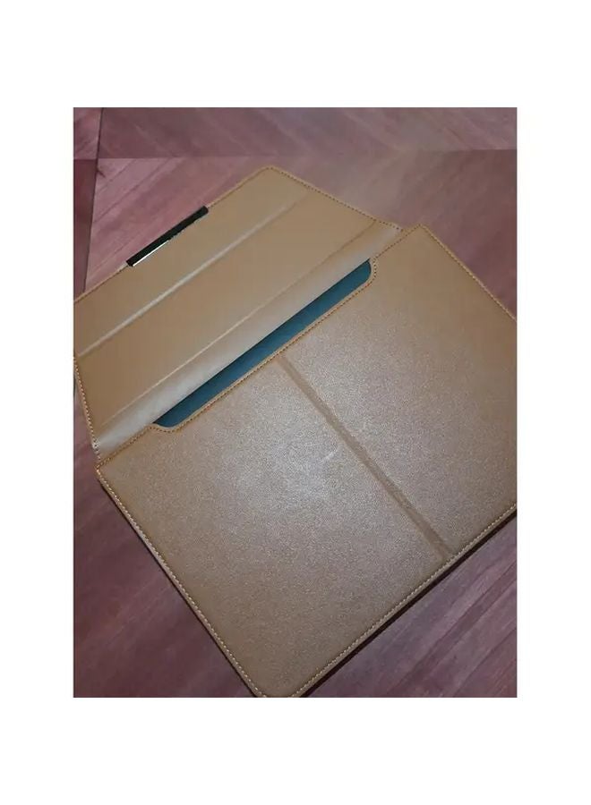 Brown 15 16 Inch غطاء حاسوب محمول حامل قابل للطي حالة محمولة لـ Macbook Air - Image 5